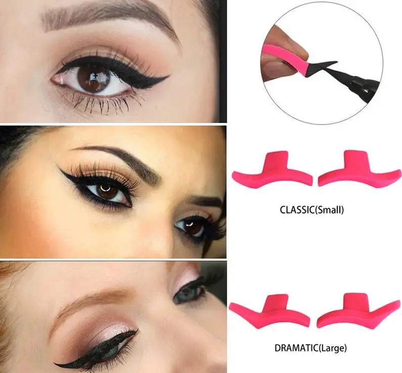 2 Pcs Eyeliner Makeup Stamp Mold Wings Easy To Wear Liquid Eye Liner Black Wing Shape Cosmetic Eyeliner Stamp Maquiagem Tools
2 Pcs Eyeliner Makeup Stamp Mold Wings Easy To Wear Liquid Eye Liner Black Wing Shape Cosmetic Eyeliner Stamp Maquiagem Tools