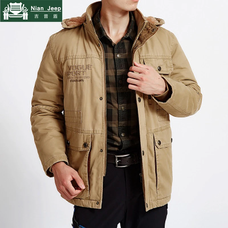Plus Size 8XL NIANJEEP Brand 2018 Winter Thicken Warm Jackets Men 100% Cotton Military Style Casual Solid Big Pocket Men's Coats
Plus Size 8XL NIANJEEP Brand 2018 Winter Thicken Warm Jackets Men 100% Cotton Military Style Casual Solid Big Pocket Men's Coats