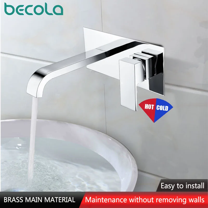 Brass Wall Mounted Basin Faucet Single Handle Bathroom Mixer Tap Hot & Cold Water Waterfall Tap Matte Black Chrome Fine Casting
Brass Wall Mounted Basin Faucet Single Handle Bathroom Mixer Tap Hot & Cold Water Waterfall Tap Matte Black Chrome Fine Casting