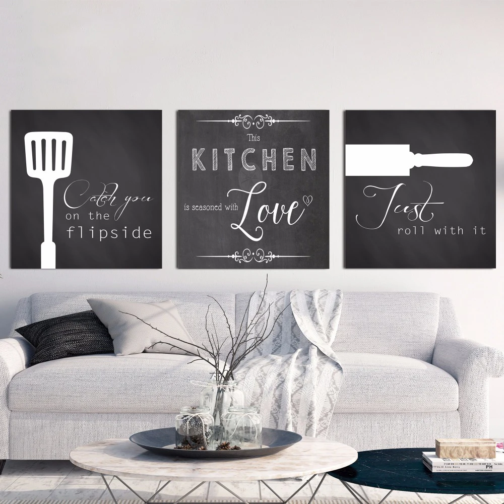 Vintage Black And White Wall Pictures Nordic Style Poster Canvas Art Print Cooking With Love Kitchen Quotes Painting Home Decor
Vintage Black And White Wall Pictures Nordic Style Poster Canvas Art Print Cooking With Love Kitchen Quotes Painting Home Decor