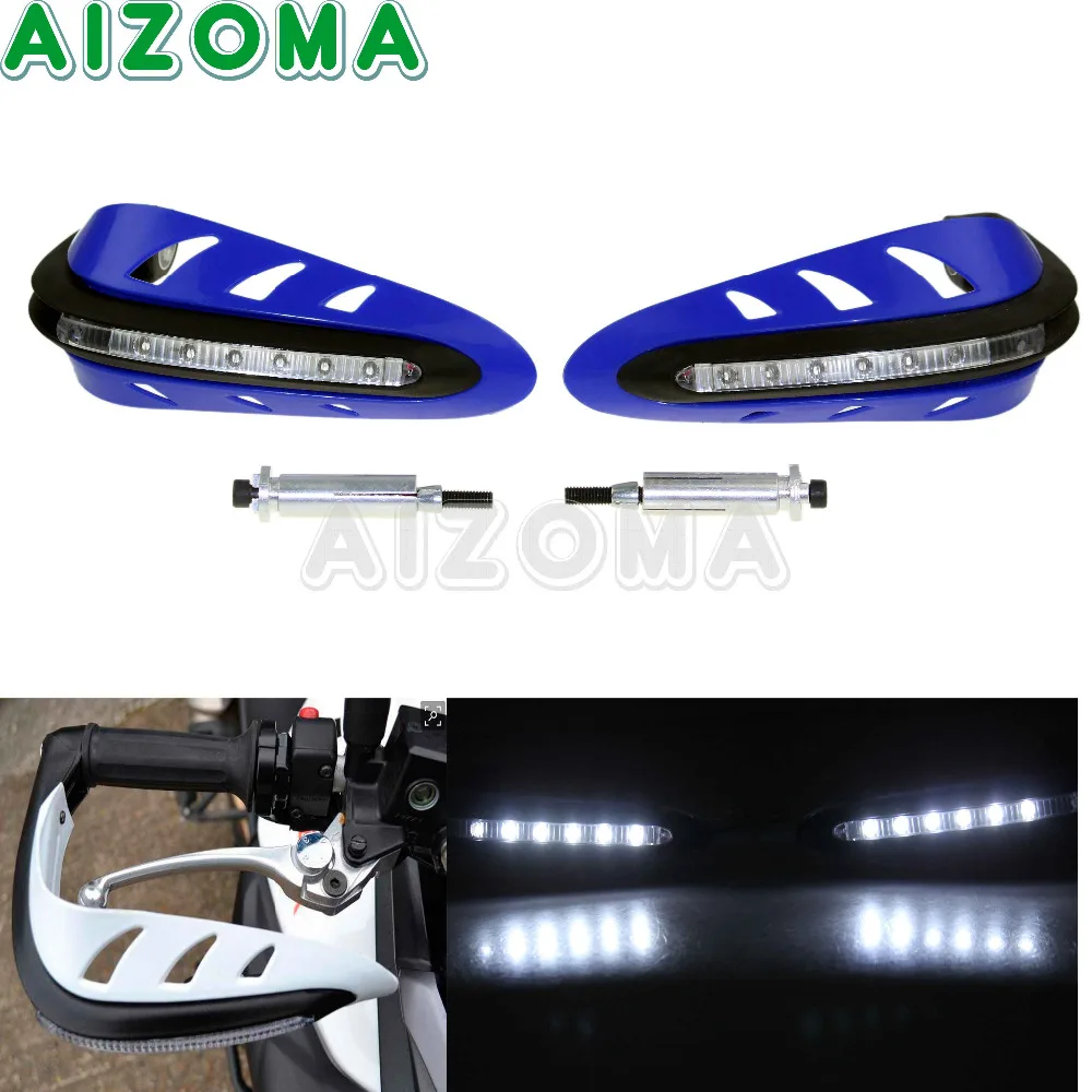 7/8'' Universal Motorcycle Hand Guard Protector 22mm HandGuards w/ White LED Turn Signal Lights for Honda KTM Suzuki Yamaha YZF
7/8'' Universal Motorcycle Hand Guard Protector 22mm HandGuards w/ White LED Turn Signal Lights for Honda KTM Suzuki Yamaha YZF