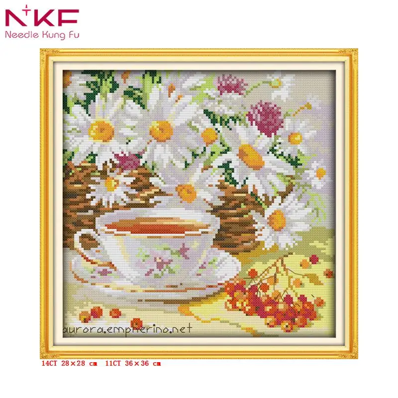 NKF Afternoon tea series Small restaurant decor DIY hand embroidery cross stitch kits patterns printed canvas needlework set
NKF Afternoon tea series Small restaurant decor DIY hand embroidery cross stitch kits patterns printed canvas needlework set