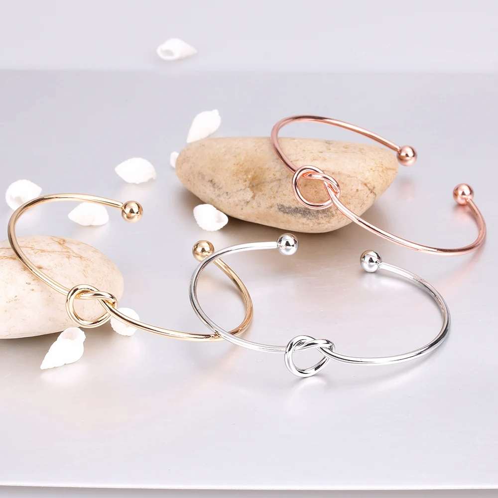 LUKENI bijoux New Cute Tie Knot Bangles Open Metal Charm Heart Bangle & Bracelet for Women Girl Gift Wholesale Adjustable
LUKENI bijoux New Cute Tie Knot Bangles Open Metal Charm Heart Bangle & Bracelet for Women Girl Gift Wholesale Adjustable