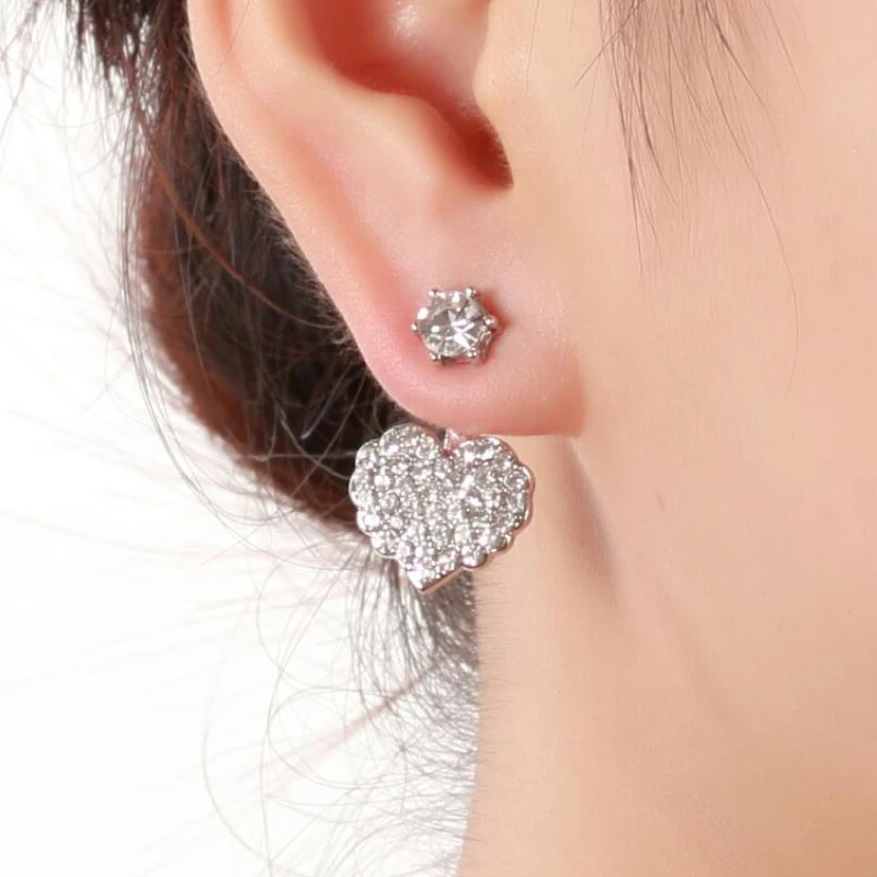 Jisensp Fashion Simple Rose Gold Color Small Heart Shaped Earrings for Girls Elegant CZ Crystal Stud Earrings Jewelry Ear Jacket
Jisensp Fashion Simple Rose Gold Color Small Heart Shaped Earrings for Girls Elegant CZ Crystal Stud Earrings Jewelry Ear Jacket
