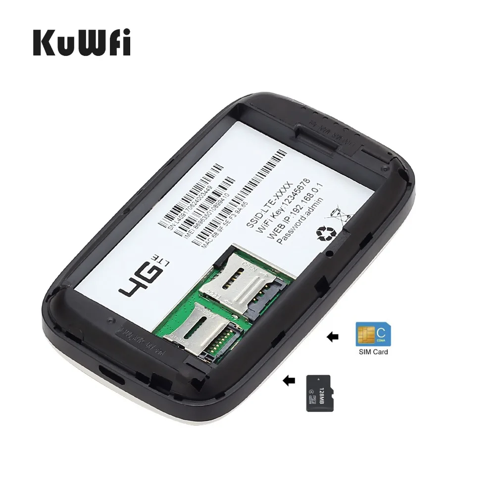 KuWfi разблокирована 150 Мбит/с 3G 4 аппарат не привязан к оператору сотовой связи Wi Fi