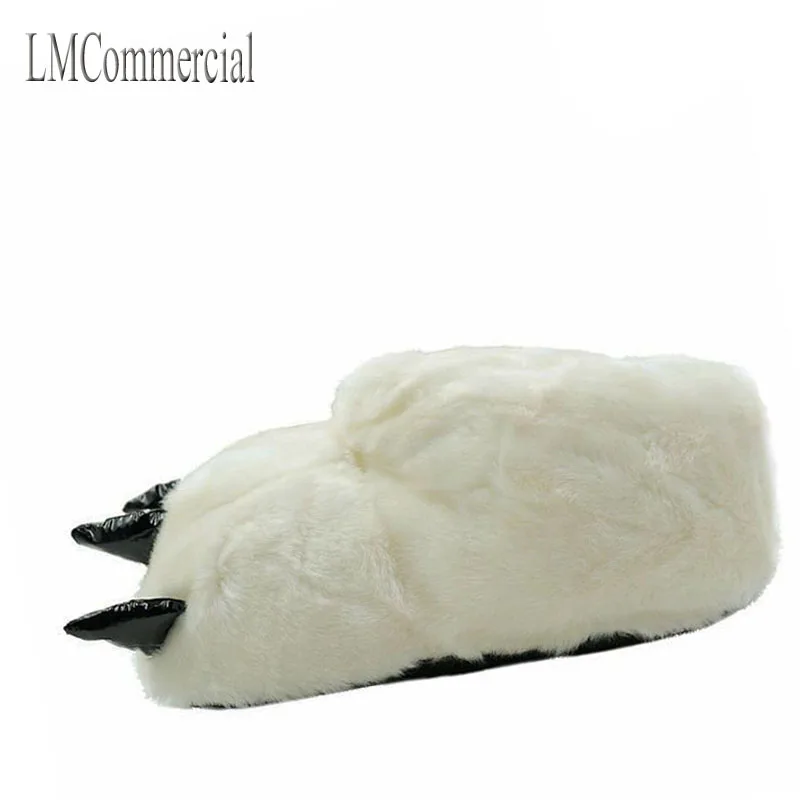 Indoor Slippers Warm winter home slippers / paws leopard claw claw Plush bag with cotton slippers shoes (Pearl White).
Indoor Slippers Warm winter home slippers / paws leopard claw claw Plush bag with cotton slippers shoes (Pearl White).