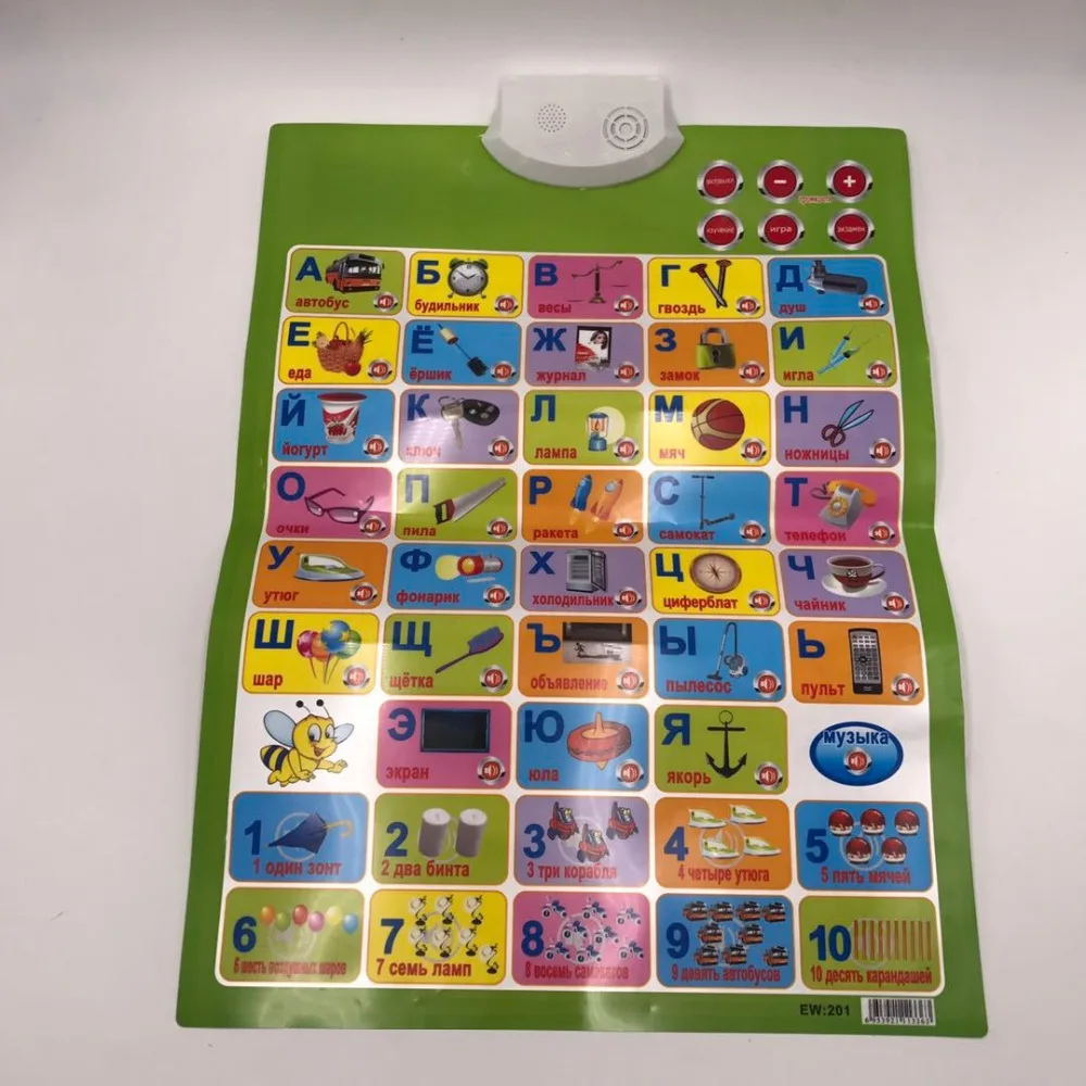 Baby Toys Electronic Phonetic Chart Wall Russian Language Alphabet Speak Learning Machine For Kids Early Education Animal Car
Baby Toys Electronic Phonetic Chart Wall Russian Language Alphabet Speak Learning Machine For Kids Early Education Animal Car