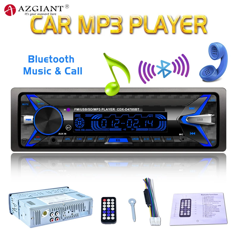 AZGIANT Bluetooth Hand-free Call Car MP3 Player 60WX4 Car FM Modulator LCD Radio 12V Car Audio Stereo Support TF USB Disk 
AZGIANT Bluetooth Hand-free Call Car MP3 Player 60WX4 Car FM Modulator LCD Radio 12V Car Audio Stereo Support TF USB Disk
