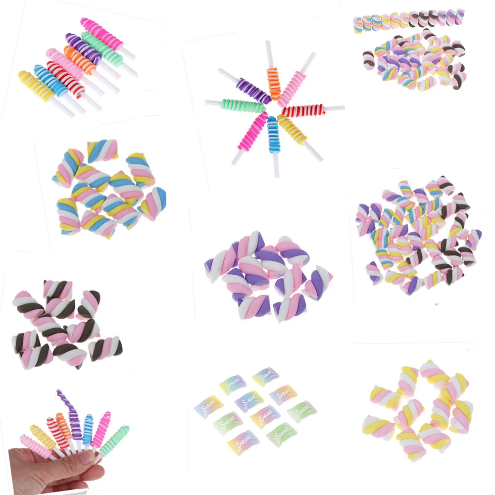 5/10/300pcs Polymer Clay Lovely Marshmallow Lollipop Candy Additives For Slimes Toys for Children Holiday Gift
5/10/300pcs Polymer Clay Lovely Marshmallow Lollipop Candy Additives For Slimes Toys for Children Holiday Gift
