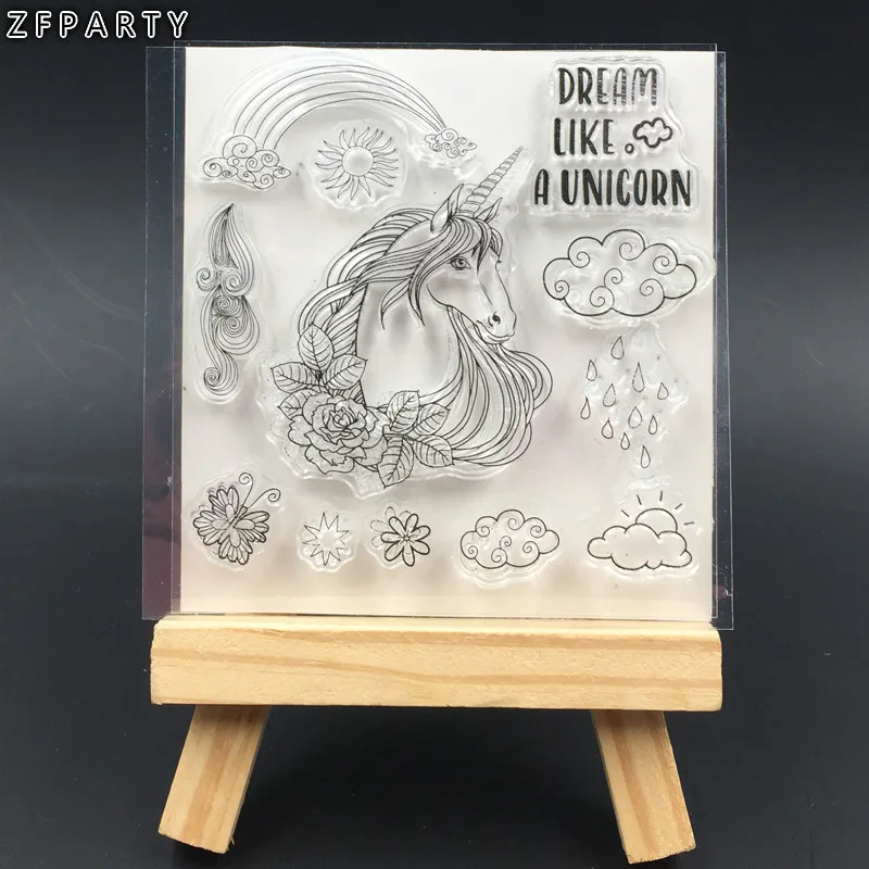 ZFPARTY Unicorn Transparent Clear Silicone Stamp/Seal for DIY scrapbooking/photo album Decorative Card Making
ZFPARTY Unicorn Transparent Clear Silicone Stamp/Seal for DIY scrapbooking/photo album Decorative Card Making