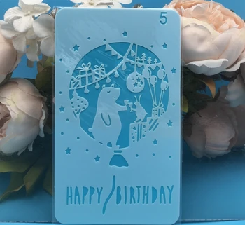 4x7inch Bear Birthday DIY Layering Stencils Painting Scrapbook Coloring Embossing Album Decorative Card Template
4x7inch Bear Birthday DIY Layering Stencils Painting Scrapbook Coloring Embossing Album Decorative Card Template