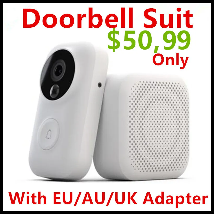 Xiaomi Zero AI Face Identification 720P IR Night Vision Video Doorbell Set Motion Detection SMS Push Intercom Free Cloud Storage
Xiaomi Zero AI Face Identification 720P IR Night Vision Video Doorbell Set Motion Detection SMS Push Intercom Free Cloud Storage