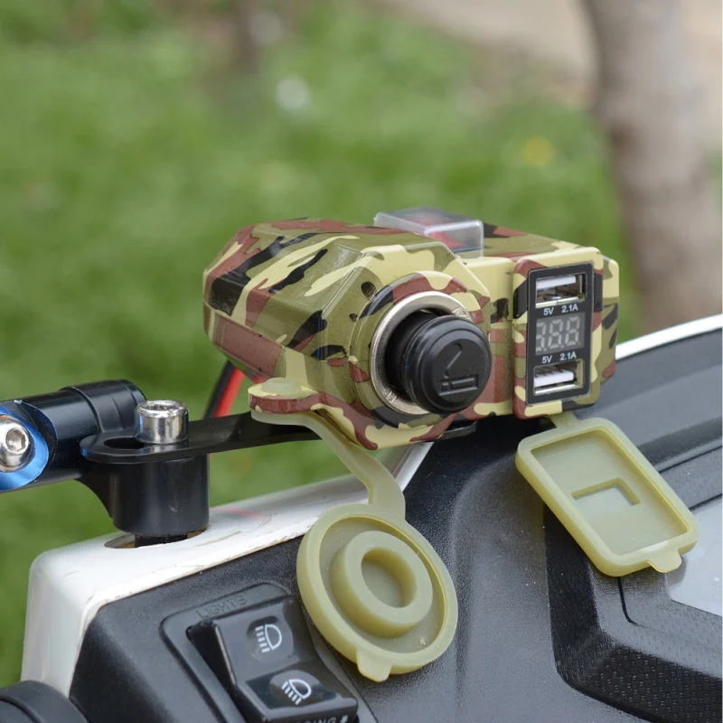 12V Waterproof 2USB Motorcycle Cell Phone GPS Power Supply Socket Charger+Switch fast charge
12V Waterproof 2USB Motorcycle Cell Phone GPS Power Supply Socket Charger+Switch fast charge