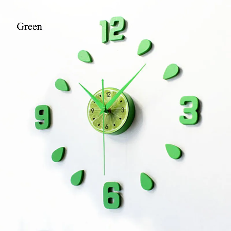 2018 New Lemon Green Design Sticker EVA 60CM Wall Clock Colour Big Large Decorative 3d Diy Wall Clock for Kitchen Children Room
2018 New Lemon Green Design Sticker EVA 60CM Wall Clock Colour Big Large Decorative 3d Diy Wall Clock for Kitchen Children Room