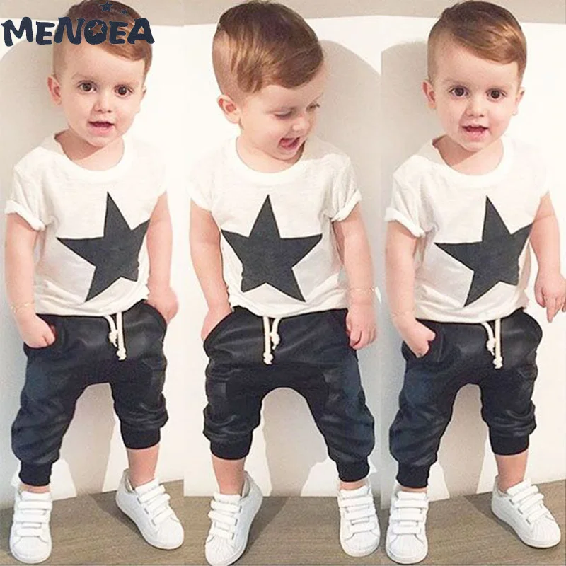 Menoea Baby Clothing Sets 2019 Summer Style Baby Boys Clothes Short Sleeve Star Letter T-shirt+Solid Pants 2pcs Kids Suit
Menoea Baby Clothing Sets 2019 Summer Style Baby Boys Clothes Short Sleeve Star Letter T-shirt+Solid Pants 2pcs Kids Suit
