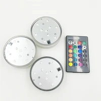 SMD5050 RGB Underwater Light Pond Submersible AA Battery Operated IP68 Waterproof Swimming Pool Lamp For Wedding Party Lighting image