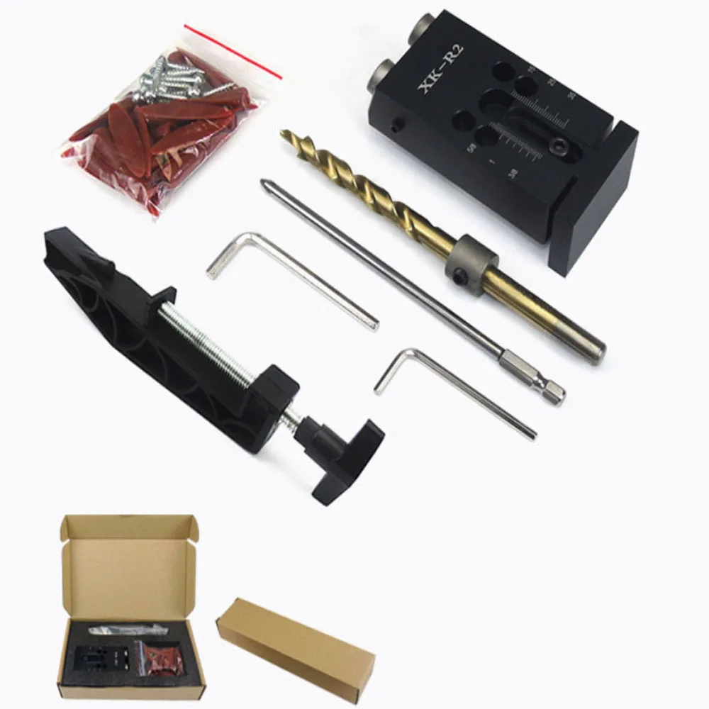 Mini Kreg Style Pocket Hole Jig Kit System For Wood Working & Joinery + Step Drill Bit & Accessories Wood Work Tool Set With Box
Mini Kreg Style Pocket Hole Jig Kit System For Wood Working & Joinery + Step Drill Bit & Accessories Wood Work Tool Set With Box