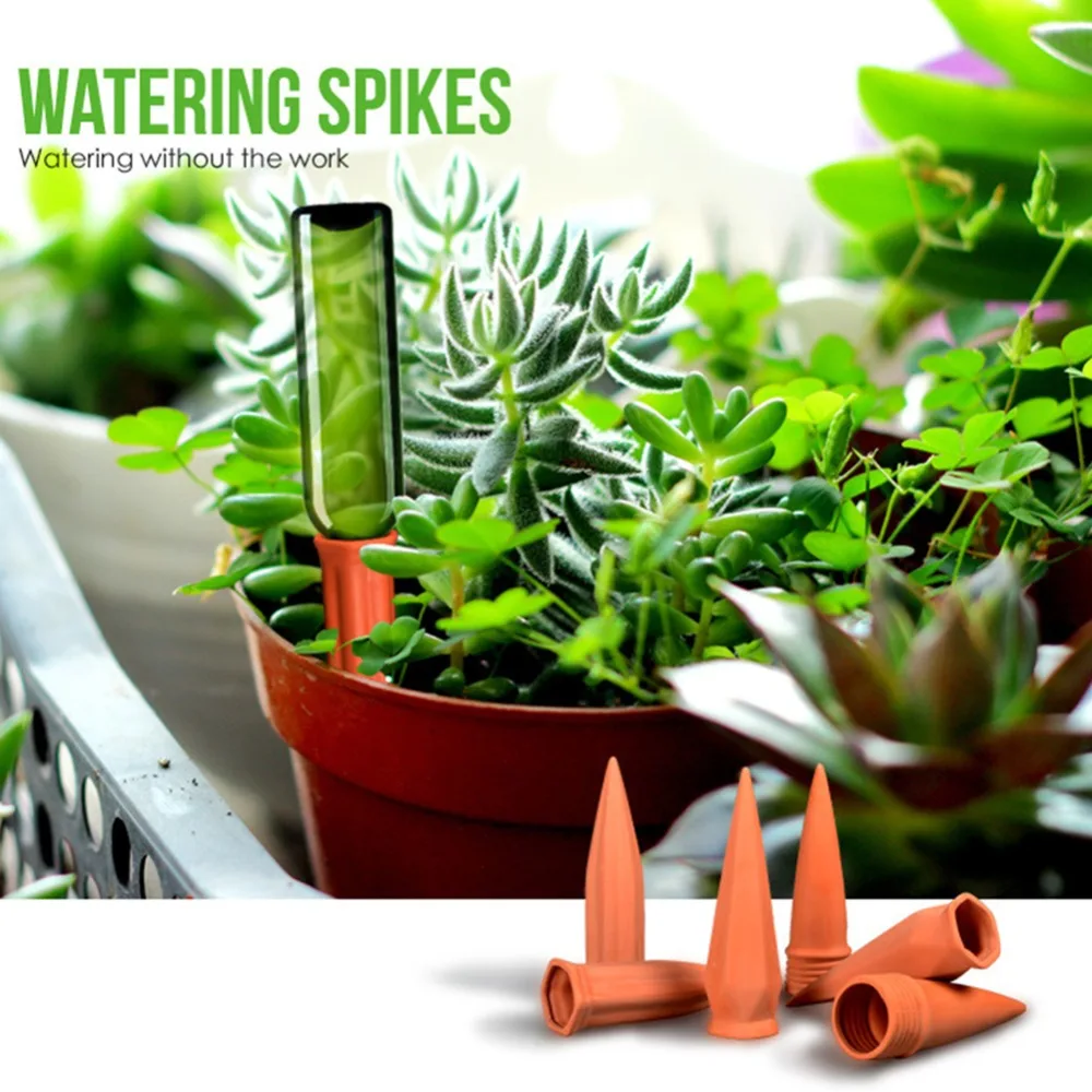 4pcs Watering Stakes Flower Bonsai Pot Plant Self Irrigation Watering System Red Terracotta Garden Watering Spikes
4pcs Watering Stakes Flower Bonsai Pot Plant Self Irrigation Watering System Red Terracotta Garden Watering Spikes