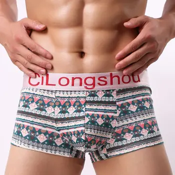 Sexy Men Underwear Boxers Shorts Cotton Panties Man Printed Mid-rise U Convex Pouch Underpants cueca masculina M-XXL
Sexy Men Underwear Boxers Shorts Cotton Panties Man Printed Mid-rise U Convex Pouch Underpants cueca masculina M-XXL