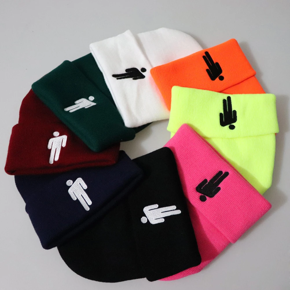 Billie Eilish Beanie 5 Colours Hat Hip-hop Skullies Knitted Hat Cap For Women Men Solid Hip-hop Casual Cuffed Beanies Bonnet
Billie Eilish Beanie 5 Colours Hat Hip-hop Skullies Knitted Hat Cap For Women Men Solid Hip-hop Casual Cuffed Beanies Bonnet