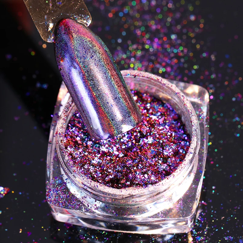 BORN PRETTY Chameleon Nail Glitter 0.2g Holo Flakes Laser Powder Holographic Sequins Paillette DIY Nail Decorations Accessories
BORN PRETTY Chameleon Nail Glitter 0.2g Holo Flakes Laser Powder Holographic Sequins Paillette DIY Nail Decorations Accessories