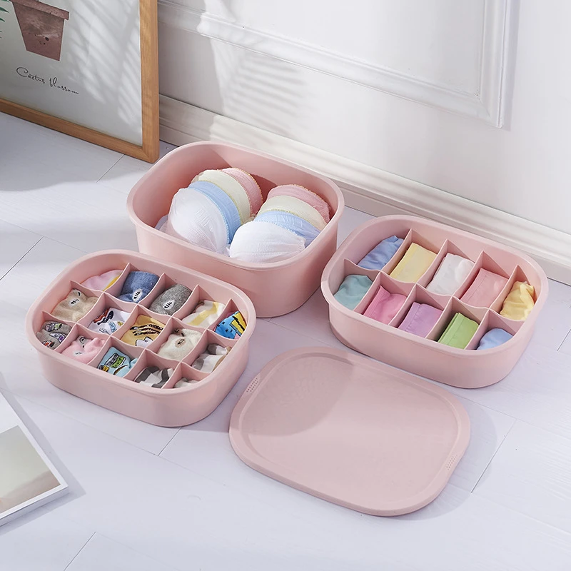 Plastic Underwear Storage Box Bra Panties Socks Container Underwear Closet Dresser Organizer
Plastic Underwear Storage Box Bra Panties Socks Container Underwear Closet Dresser Organizer