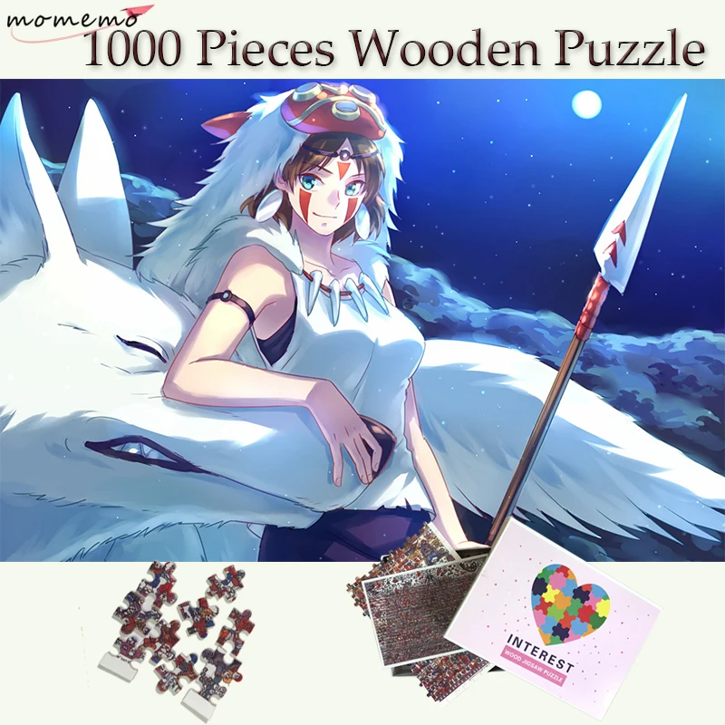 MOMEMO Princess Mononoke Wooden Jigsaw Puzzle Girl and Wolf Cartoon Pattern 1000 Pieces Puzzles Adults Wooden Puzzle Games Toys
MOMEMO Princess Mononoke Wooden Jigsaw Puzzle Girl and Wolf Cartoon Pattern 1000 Pieces Puzzles Adults Wooden Puzzle Games Toys