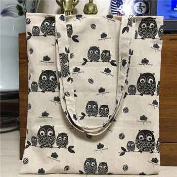 YILE New Big Cotton Linen Shopping Tote Shoulder Bag Drawstring Backpack Black Owls 17124-4
YILE New Big Cotton Linen Shopping Tote Shoulder Bag Drawstring Backpack Black Owls 17124-4