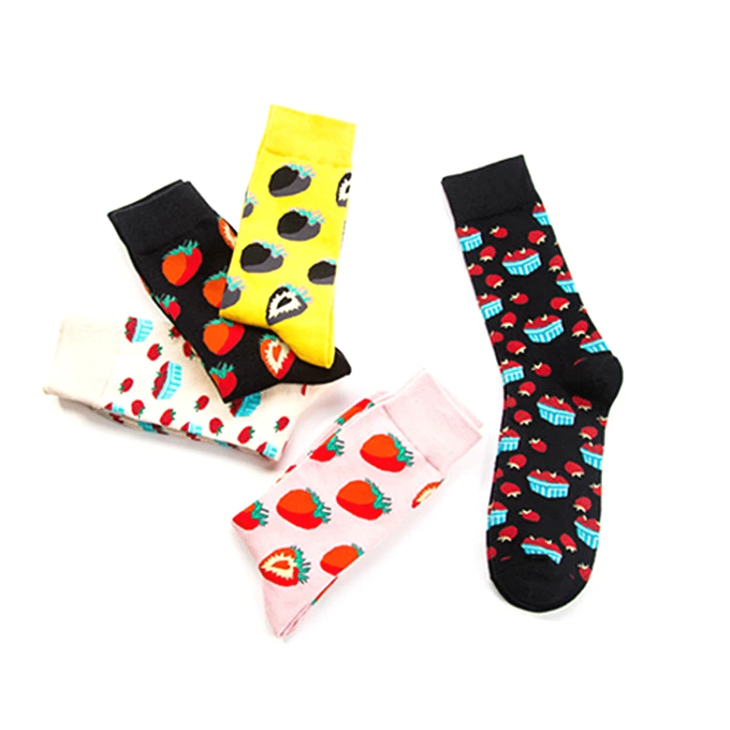 New women's cotton colorful fruit fashion color cute cartoon fun art high quality color combed cotton casual socks 5 pairs
New women's cotton colorful fruit fashion color cute cartoon fun art high quality color combed cotton casual socks 5 pairs