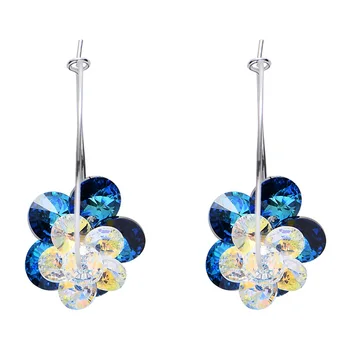 warme farben Korea luxury Silver Color Drop Earrings Zircon Crystal Flower Femme Brincos Transparent Earrings Women 's Earrings 
warme farben Korea luxury Silver Color Drop Earrings Zircon Crystal Flower Femme Brincos Transparent Earrings Women 's Earrings