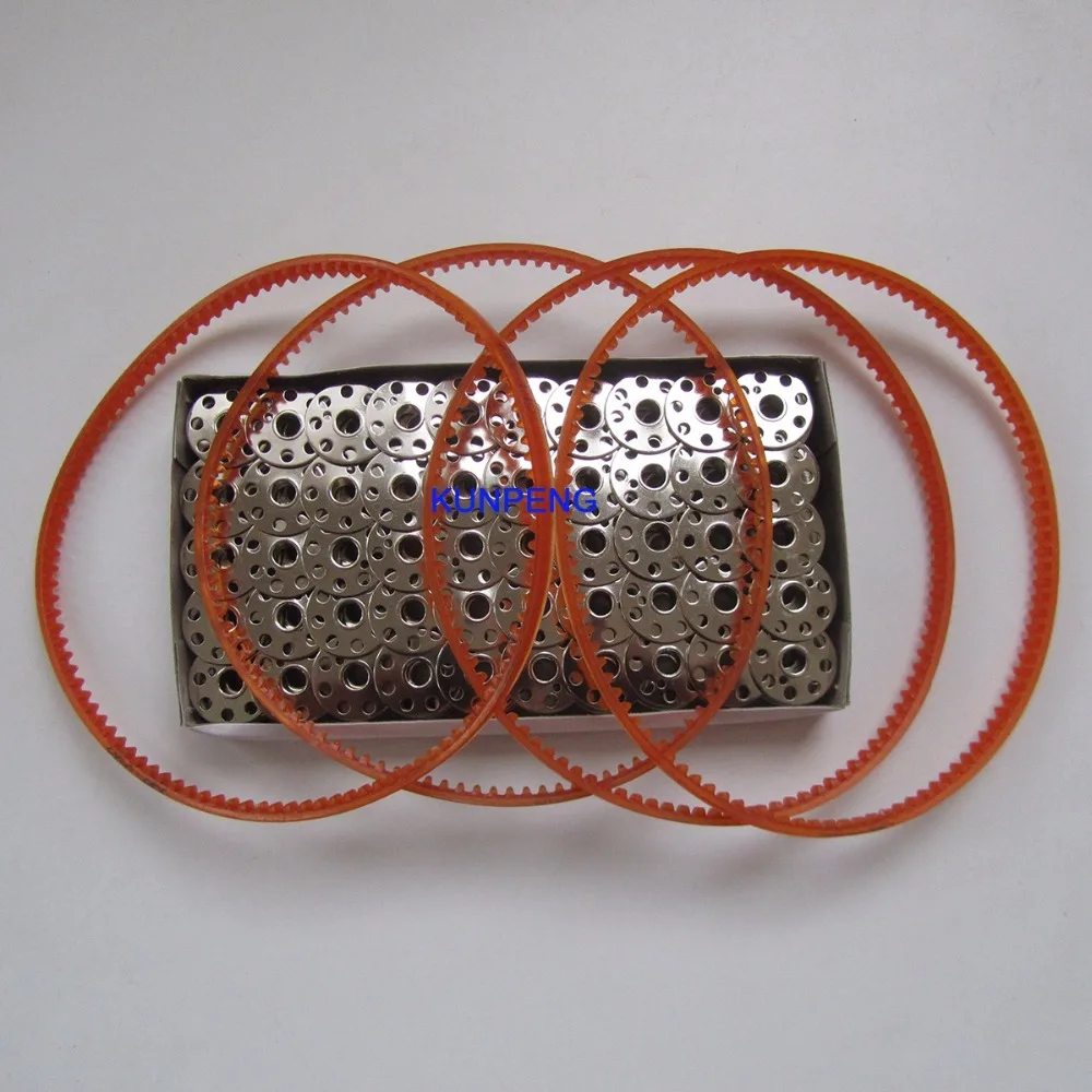 100 BOBBINS+4 BELTS FIT FOR SINGER 221 Featherweight, 221K7, 222, 301, 301A # 45785 100 PCS+194144 4 PCS
100 BOBBINS+4 BELTS FIT FOR SINGER 221 Featherweight, 221K7, 222, 301, 301A # 45785 100 PCS+194144 4 PCS