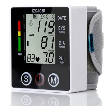 Medical Digital Wrist Blood Pressure Monitor Tonometer Automatic Sphygmomanometer Tensiometro Tansiyon Aleti Medical Equipment
Medical Digital Wrist Blood Pressure Monitor Tonometer Automatic Sphygmomanometer Tensiometro Tansiyon Aleti Medical Equipment