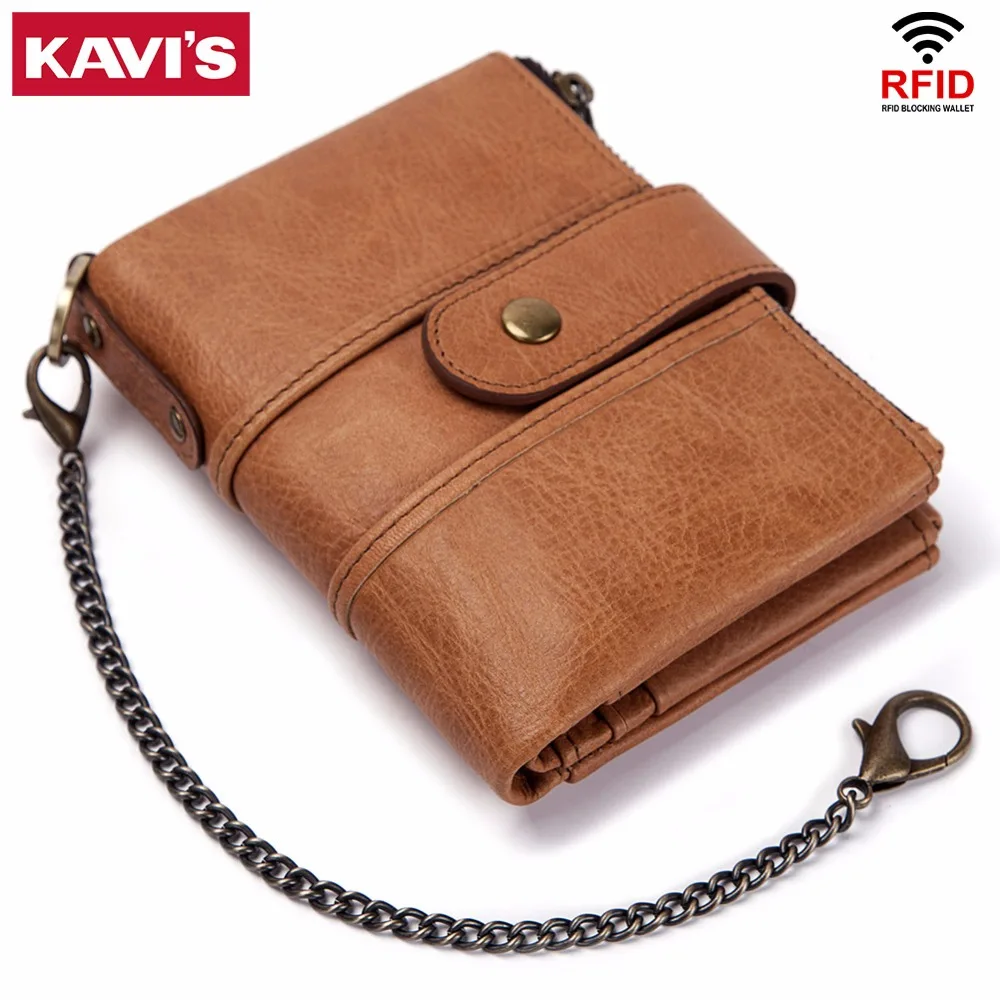KAVIS 100% Genuine Leather Women Wallet Female Small Chain Portomonee Lady Coin Purse Card Holder for Grils Pocket Hasp Clutch
KAVIS 100% Genuine Leather Women Wallet Female Small Chain Portomonee Lady Coin Purse Card Holder for Grils Pocket Hasp Clutch