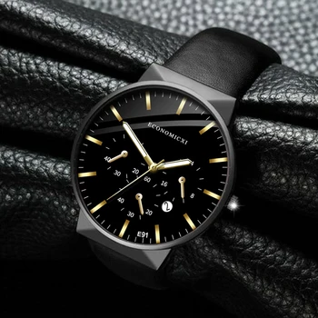 New Men's Trend Watch Leather Casual Simple Fashion Calendar Quartz Sports Business Watch Men's Gift Watch Reloj De Hombre
New Men's Trend Watch Leather Casual Simple Fashion Calendar Quartz Sports Business Watch Men's Gift Watch Reloj De Hombre