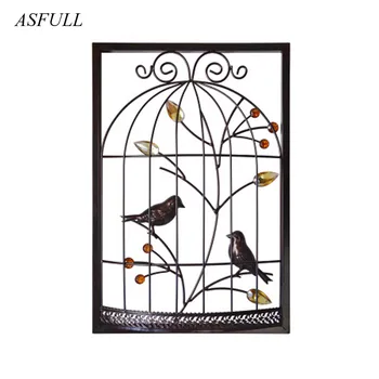 Traditional Chinese Style Bird Cage Iron Frame Furnishing Wall Hanging Creative Background Home For Living Room Wall Decoration
Traditional Chinese Style Bird Cage Iron Frame Furnishing Wall Hanging Creative Background Home For Living Room Wall Decoration