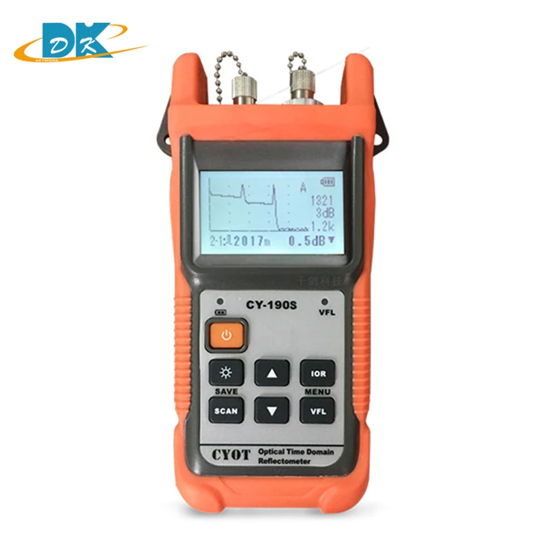 Optical Fiber Ranger MINI OTDR CY190S CY-190S Handheld OTDR 60KM Fiber find fault tester 1310nm+1mW VFL free shipping
Optical Fiber Ranger MINI OTDR CY190S CY-190S Handheld OTDR 60KM Fiber find fault tester 1310nm+1mW VFL free shipping