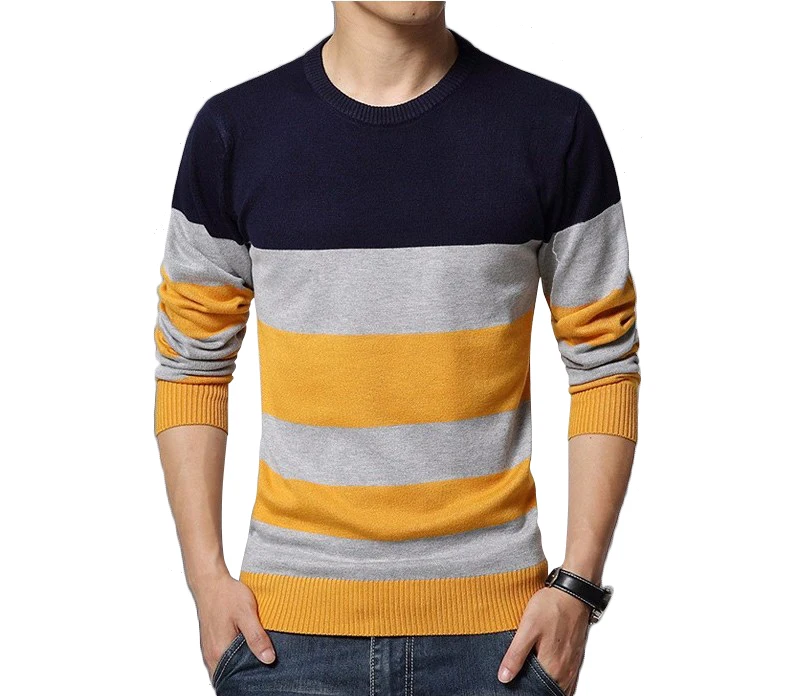New Men Sweater Casual O-Neck Striped Slim Fit Knitting Mens Sweaters And Pullover Men Pull Homme Brand Clothing Plus Size 5XL
New Men Sweater Casual O-Neck Striped Slim Fit Knitting Mens Sweaters And Pullover Men Pull Homme Brand Clothing Plus Size 5XL