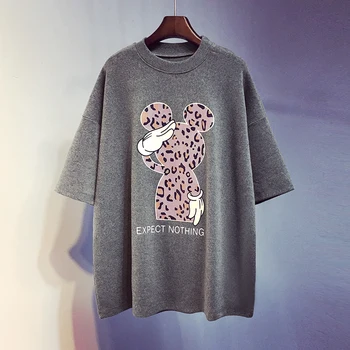 2019 New Spring Fashion Thick Short Sleeve Basic Top for Women Cartoon Printing O Neck Loose Students T-shirts
2019 New Spring Fashion Thick Short Sleeve Basic Top for Women Cartoon Printing O Neck Loose Students T-shirts