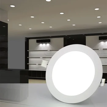 Recessed LED Panel Light Kitchen Bathroom LED Ceiling Light Square/ Round Ceiling Lamp AC85-265V LED Downlight 6w 9w12w 15w 24w
Recessed LED Panel Light Kitchen Bathroom LED Ceiling Light Square/ Round Ceiling Lamp AC85-265V LED Downlight 6w 9w12w 15w 24w