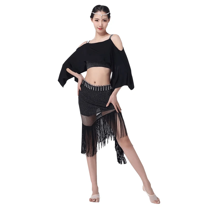 2018 Women Belly Dance Clothing Modal Clothes Off Shoulder Bat-wing Sleeves Fringe Skirt Bellydance Costume Class Wear
2018 Women Belly Dance Clothing Modal Clothes Off Shoulder Bat-wing Sleeves Fringe Skirt Bellydance Costume Class Wear