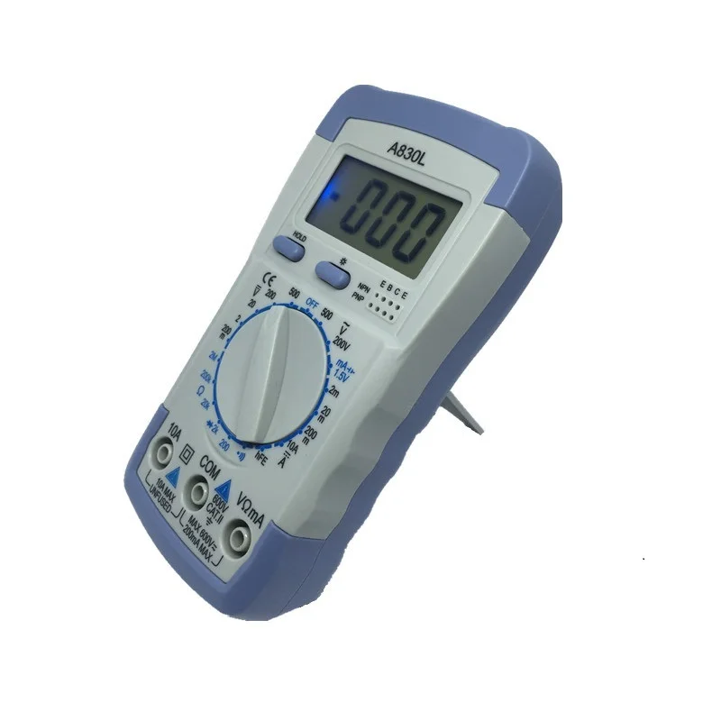 ALLSOME Backlight grey white A830L LCD Digital Multimeter DC AC Voltage Diode Freguency Multitester HT964+
ALLSOME Backlight grey white A830L LCD Digital Multimeter DC AC Voltage Diode Freguency Multitester HT964+