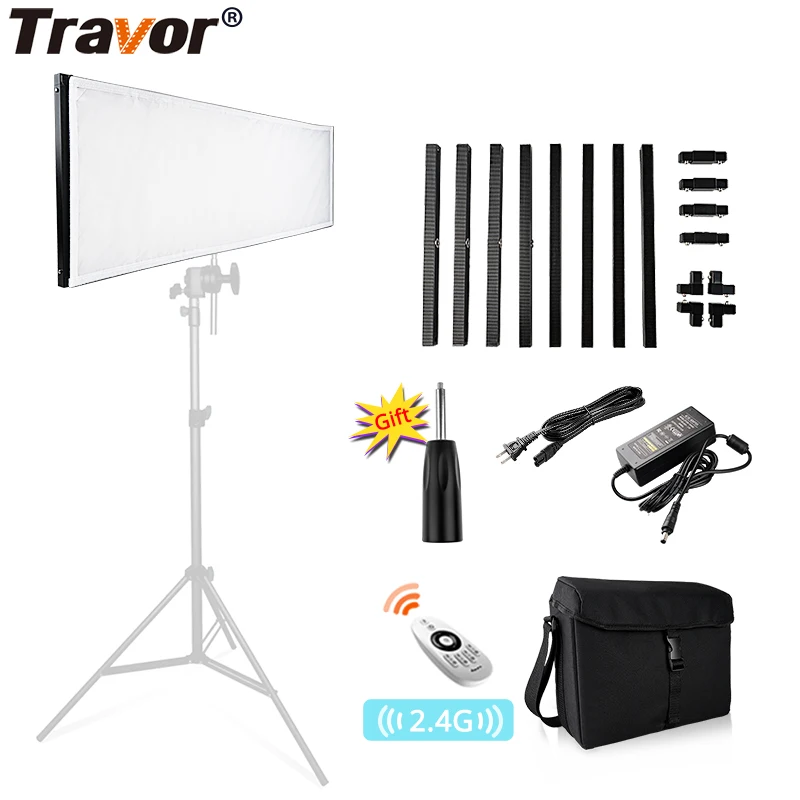 TRAVOR photography light flexble video light 30*90cm dimmable 3200k 5600k for studio photo photography lighting LED light
TRAVOR photography light flexble video light 30*90cm dimmable 3200k 5600k for studio photo photography lighting LED light
