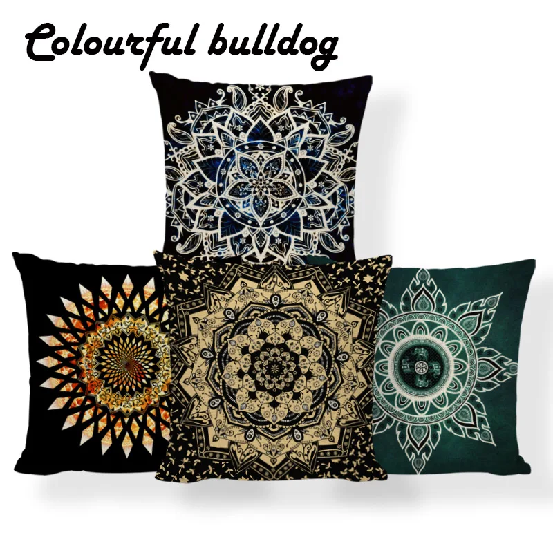 Geometry Mandala Cushion Pillow Flowers Buddhism Pillow Gothic Family Home Decor Throw Cushion Covers 18X18 Polyester Creative 
Geometry Mandala Cushion Pillow Flowers Buddhism Pillow Gothic Family Home Decor Throw Cushion Covers 18X18 Polyester Creative