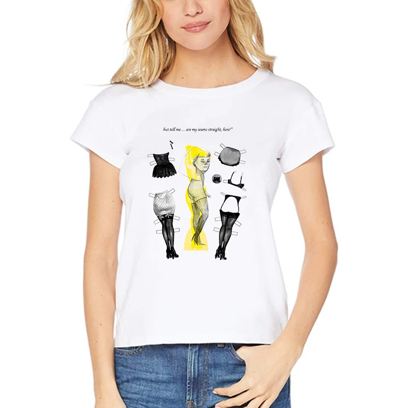 Fashion but tell me..are my seams straight, hon Harajuku T-shirt Aesthetic Clothes White T Shirt Vogue Style Graphic Tees Women
Fashion but tell me..are my seams straight, hon Harajuku T-shirt Aesthetic Clothes White T Shirt Vogue Style Graphic Tees Women
