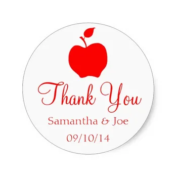3.8cm White and Red Apple Thank You Classic Round Sticker
3.8cm White and Red Apple Thank You Classic Round Sticker