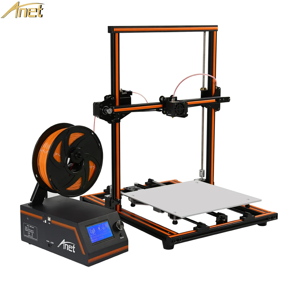 

Anet E12 E10 3D Printer DIY High Precision 0.4mm Nozzle Extrude Reprap Prusa i3 3D Printer Kit with PLA Filament Impresora 3D