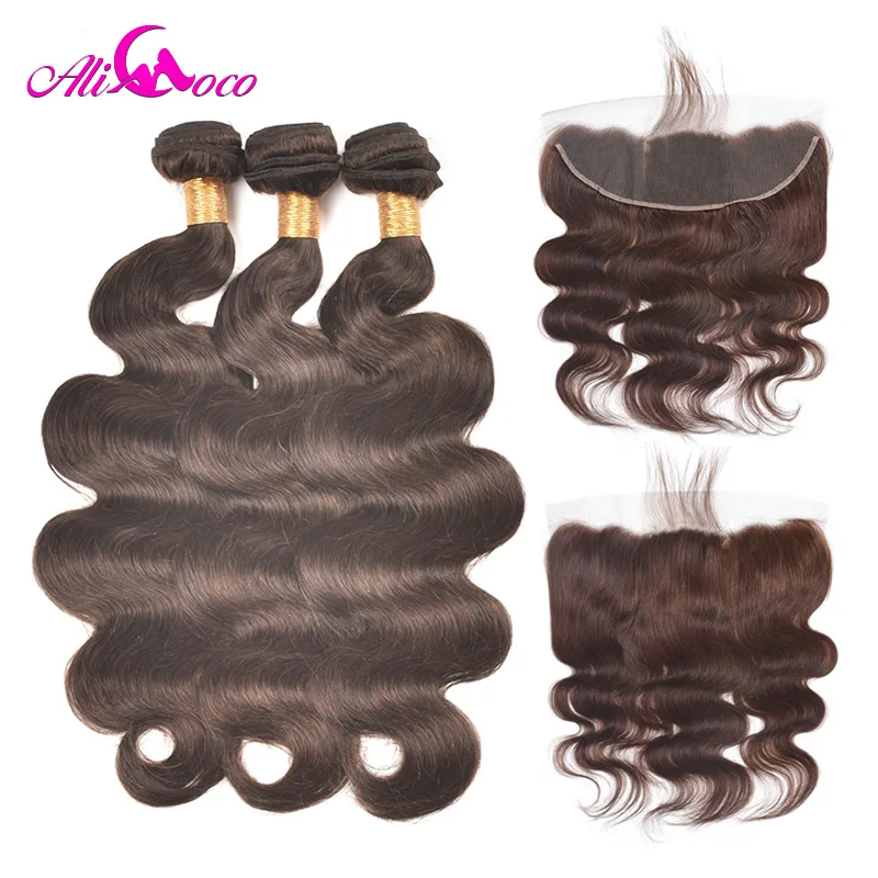 Ali Coco Body Wave Bundles With Frontal Color 2 13*4 Ear To Ear Lace Frontal Human Hair Bundles With Lace Closure Non-Remy Hair
Ali Coco Body Wave Bundles With Frontal Color 2 13*4 Ear To Ear Lace Frontal Human Hair Bundles With Lace Closure Non-Remy Hair
