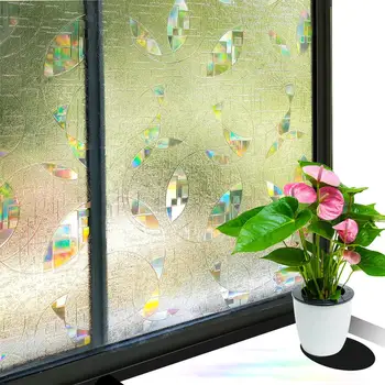 WXSHSH 3D Privacy Window Film Non-Adhesive Static Cling Colourful Decorative Frosted Pattern Glass Cover Anti UV Round Design
WXSHSH 3D Privacy Window Film Non-Adhesive Static Cling Colourful Decorative Frosted Pattern Glass Cover Anti UV Round Design