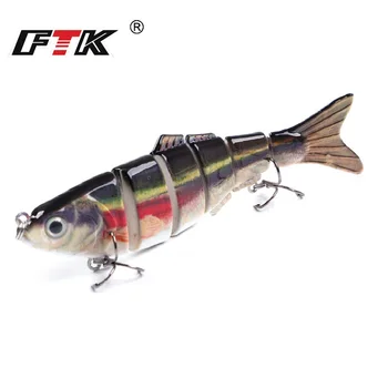 FTK 22g 6 Segment Minnow Hard Bait Wobblers For Trolling Crankbaits 12cm Bass Jerkbait Multi Jointed Swimbait Fishing Lure
FTK 22g 6 Segment Minnow Hard Bait Wobblers For Trolling Crankbaits 12cm Bass Jerkbait Multi Jointed Swimbait Fishing Lure