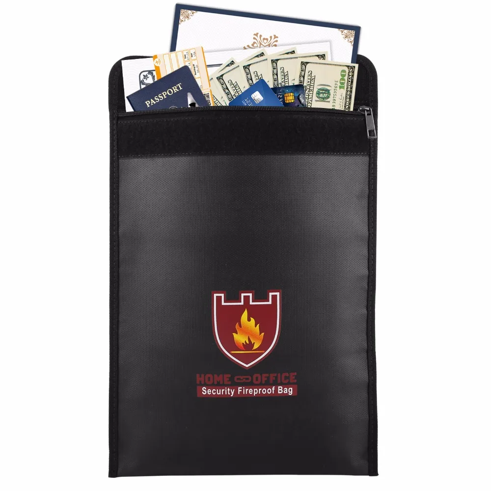Fireproof Money & Document Bag,Fire & Water Resistant Large Cash & Envelope Holder with Handle, Protect Your Valuables,Documents
Fireproof Money & Document Bag,Fire & Water Resistant Large Cash & Envelope Holder with Handle, Protect Your Valuables,Documents